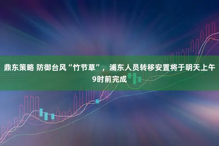 鼎东策略 防御台风“竹节草”，浦东人员转移安置将于明天上午9时前完成