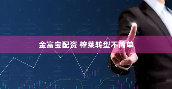 金富宝配资 榨菜转型不简单